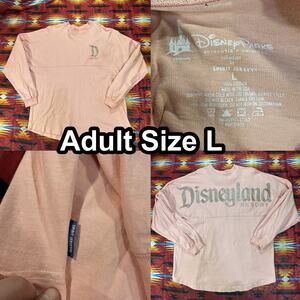 Disney Disneyland Resort Spirit Jersey Pink Glitter Women’s Size Large